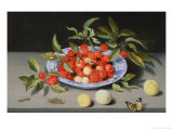Still Life of Cherries and Peaches