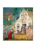 St Clare Embraces the Body of St Francis at the Convent of San Damiano  1297-99