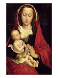 Madonna and Child (Oil on Panel)
