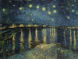 Starry Night over the Rhone c. 1888 artwork by Vincent van Gogh
