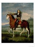 Equestrian Portrait of Henri De La Tour D'Auvergne (1611-75) Marshal Turenne