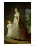 Maria Carolina Bonaparte (1782-1839) Queen of Naples with Her Daughter Laetitia Murat  1807