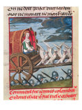Venus Comes to the Rescue on a Chariot Drawn by Six White Doves  Bruges  circa 1487-95