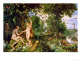 Adam and Eve in Paradise  circa 1610-15