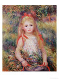 Little Girl Carrying Flowers  or the Little Gleaner  1888