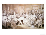 An Evening at Baron Von Spaun's: Schubert at the Piano Among His Friends