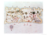 Map of the Island of Puerto Rico  1599