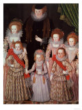 The Tasburgh Group: Lettice Cressy  Lady Tasburgh of Bodney  Norfolk and Her Children  circa 1605