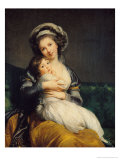 Self Portrait in a Turban with Her Child  1786