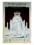Academy of Fine Arts  Vienna  Design for the Hall of Honour (Coloured Pencil)