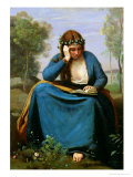 The Reader Crowned with Flowers  or Virgil's Muse  1845
