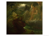 Ossian Conjuring up the Spirits on the Banks of the River Lora with the Sound of His Harp  1801
