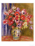 Vase of Tulips and Anemones  circa 1895
