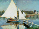 Sailing at Argenteuil  C1874 (Oil on Canvas)
