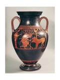 Attic Red-Figure Belly Amphora of Herakles Capturing Kerberus  Greek  from Athens  6th Century B