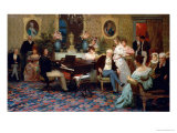 Chopin Playing the Piano in Prince Radziwill's Salon  1887