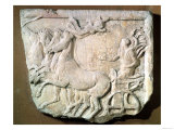 Votive Relief Commemorating a Victory in the Four Horse Chariot Race at the Panathenaic Games