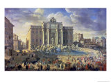 The Trevi Fountain in Rome  1753-56