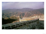 The Great Wall of China Stretching over the Mountains  Built in the Ming Dynasty (1368-1644)