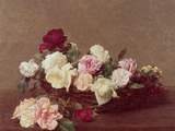 A Basket of Roses  1890