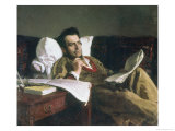 Portrait of Mikhail Glinka at the Time of His Composition of the Opera Ruslan and Ludmilla  c 1887