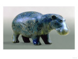 Statuette of a Hippopotamus  11th-12th Dynasty  circa 2000 BC (Glass)