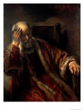 An Old Man in an Armchair  17th Century