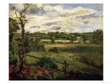 View of Highgate from Hampstead Heath  circa 1834