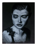 woman in the dark