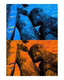 Kiss on Ice and Fire - Hommage to Auguste Rodin