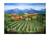 Tuscan Vineyard and Abbey