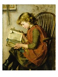 A Young Girl Reading