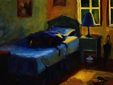 Bed in Leslie's Cottage