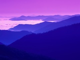 Great Smoky Mountains Under a Purple Sky