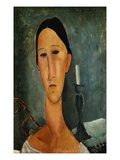 Hanka Zborowska with Candlestick