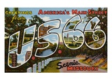 Greetings from US 66 in Scenic Missouri