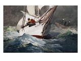 Reefing Sails Around Diamond Shoals  Cape Hatteras by Winslow Homer