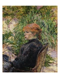 Red-Headed Woman Sitting in the Garden of Mr Forest