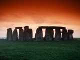 Red Sky over Stonehenge
