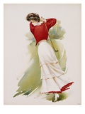 Poster Depicting a Woman Playing Golf by Maud Stumm