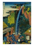 Roben Waterfall of Oyama in Sagami Province  from the Series A Journey to the Waterfalls of All the
