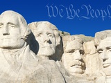 We the People Above Mount Rushmore
