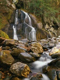 Waterfall Cascading over Rocks