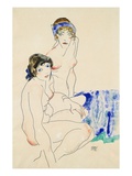 Two Female Nudes by the Water
