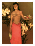 Banana Girl  Royal Hawaiian Hotel Menu  c1950