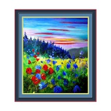 red poppies