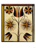 A Fine Watercolor and Ink Fraktur Drawing  Early 19th Century