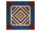 An Amish Pieced Cotton and Wool Quilted Coverlet  Lancaster County  Pennsylvania  circa 1925