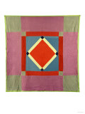 An Amish Pieced Cotton and Wool Quilted Coverlet  Lancaster County  Pennsylvania  circa 1925