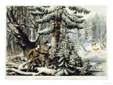 American Winter Sports  Deer Shooting On the Shattagee  1855